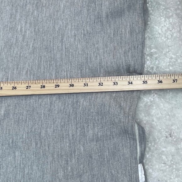 Vince Wool Double Face Hooded Poncho Sweater Gray M/L - Picture 9 of 9